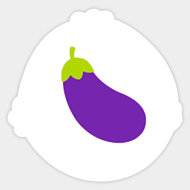 Eggplant Emoji Bear Sticker by LuisP96